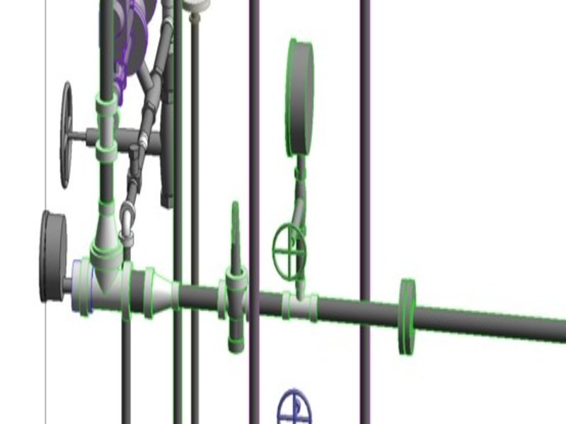 Instrumentation Branch Before Modeling - Missing secondary gauge tap and valve handwheel